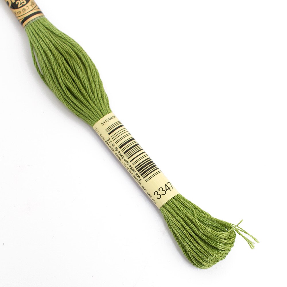 Sewing Supplies, Art & School, DMC, 6 strand, Embroidery floss, 50171, Medium Yellow Green